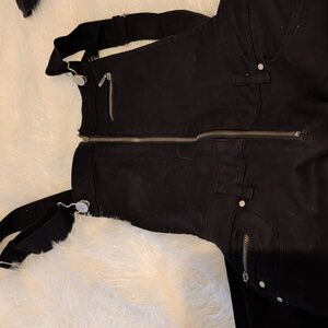 Material Girl Black Overalls